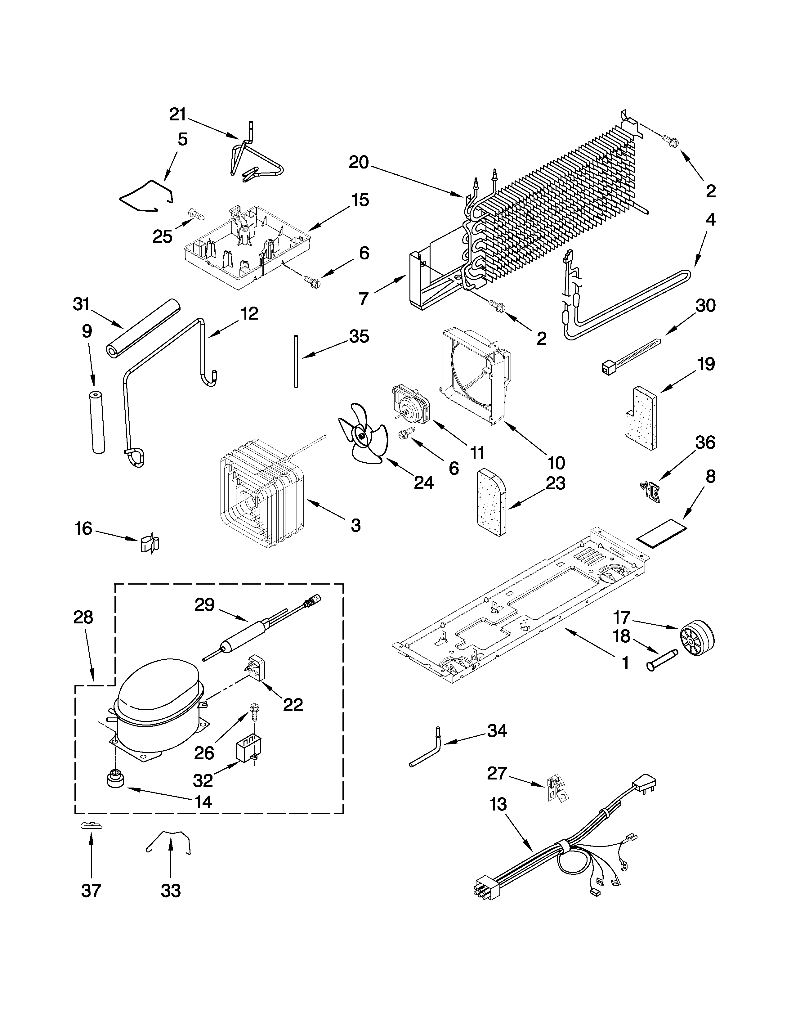 Maytag M8RXCGFXB00 unit parts diagram