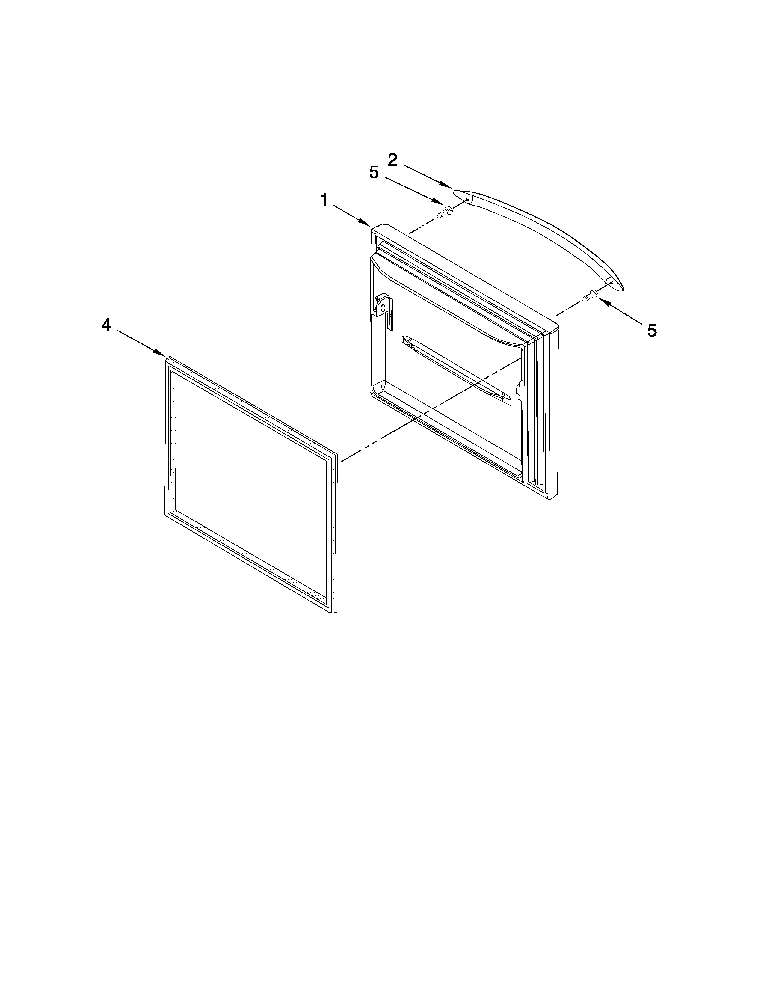 Whirlpool GB2SHTXTB03 freezer door parts diagram