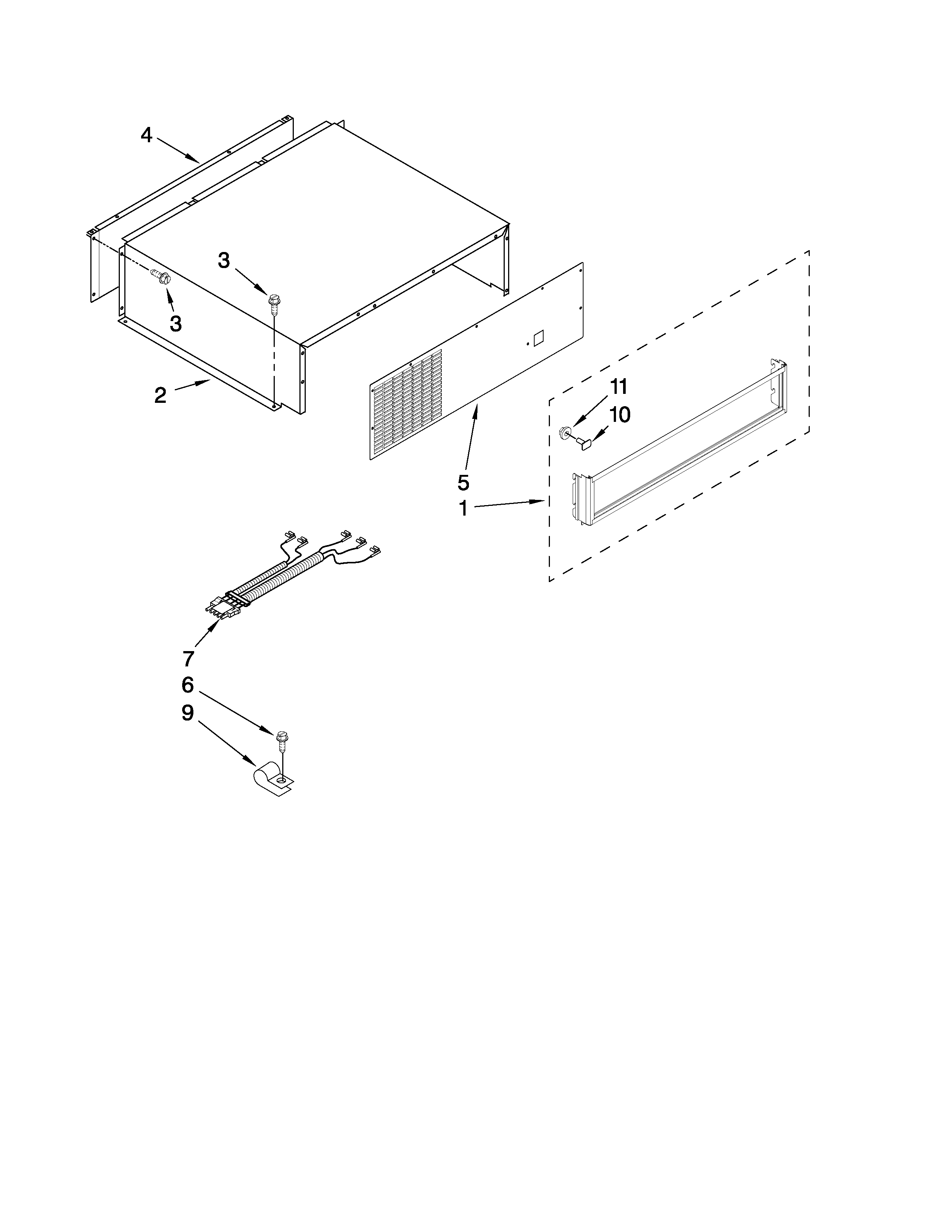 KitchenAid KSSO42FTX04 top grille and unit cover parts diagram