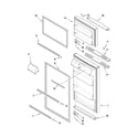 Whirlpool W8RXCGFXQ00 door parts diagram