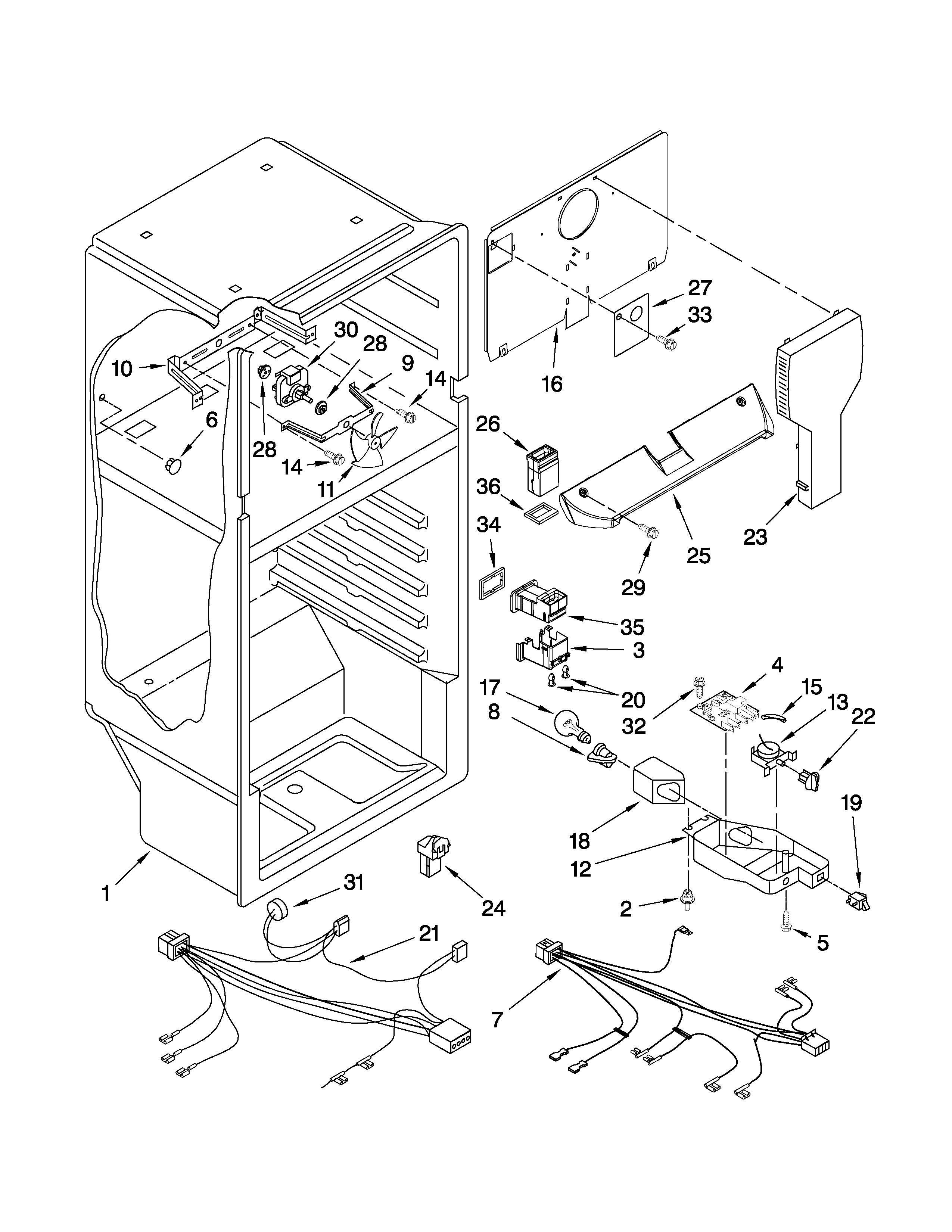 Whirlpool W8RXCGFXQ00 liner parts diagram
