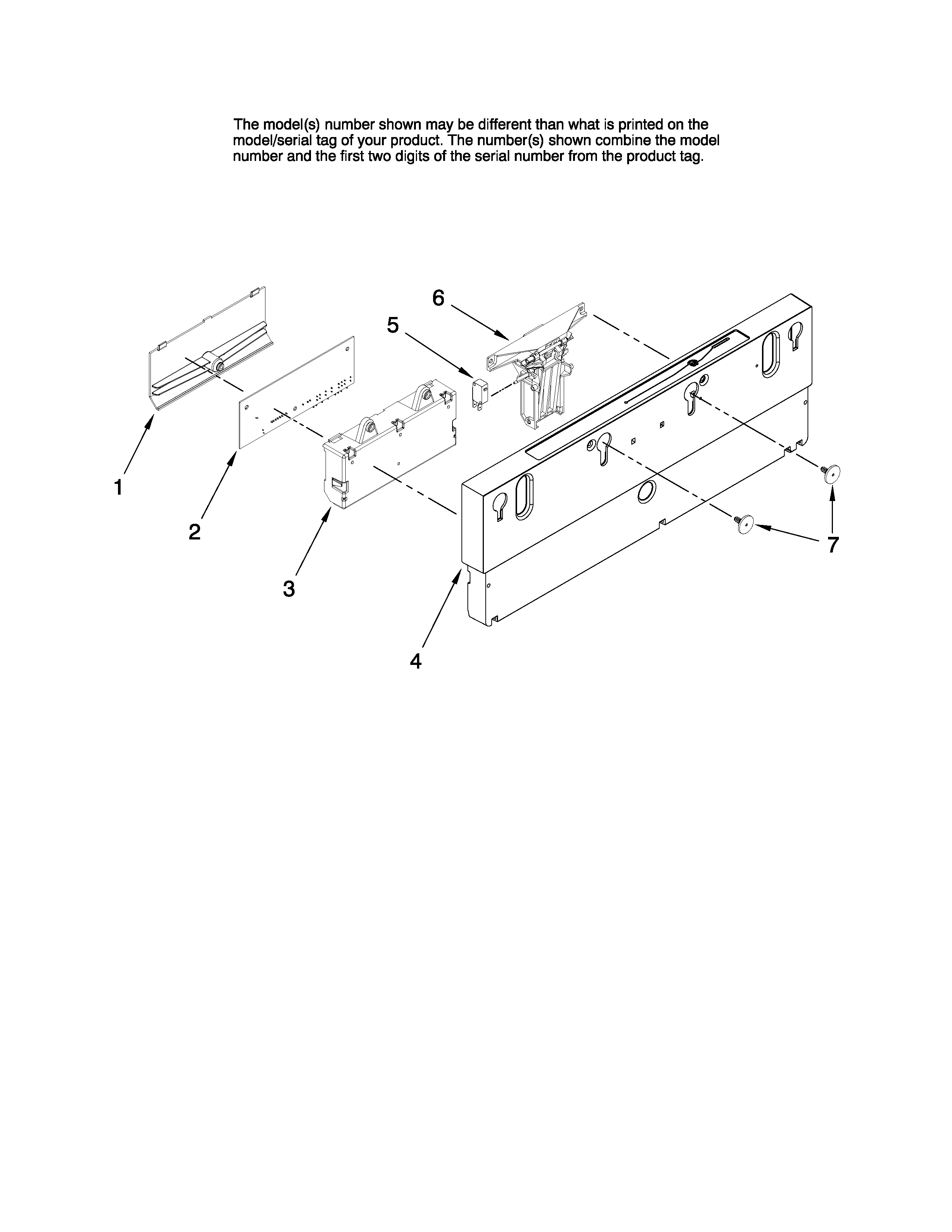 Maytag MDB8951BWB1 control panel parts diagram