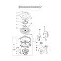 Maytag MDB8951BWS1 pump and motor parts diagram