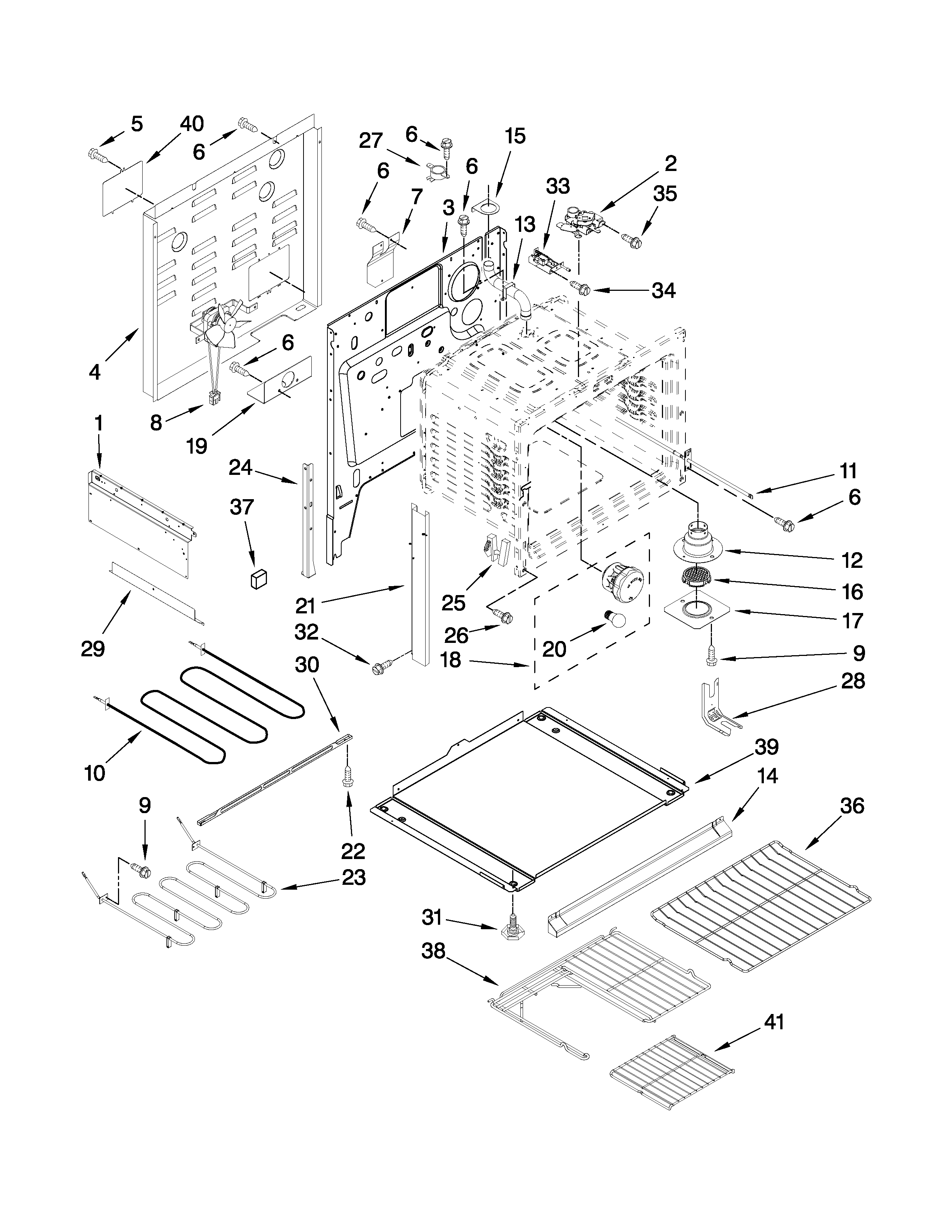 Maytag MEP5775BAF19 chassis parts diagram