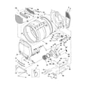 Whirlpool WED9400SW1 bulkhead parts diagram