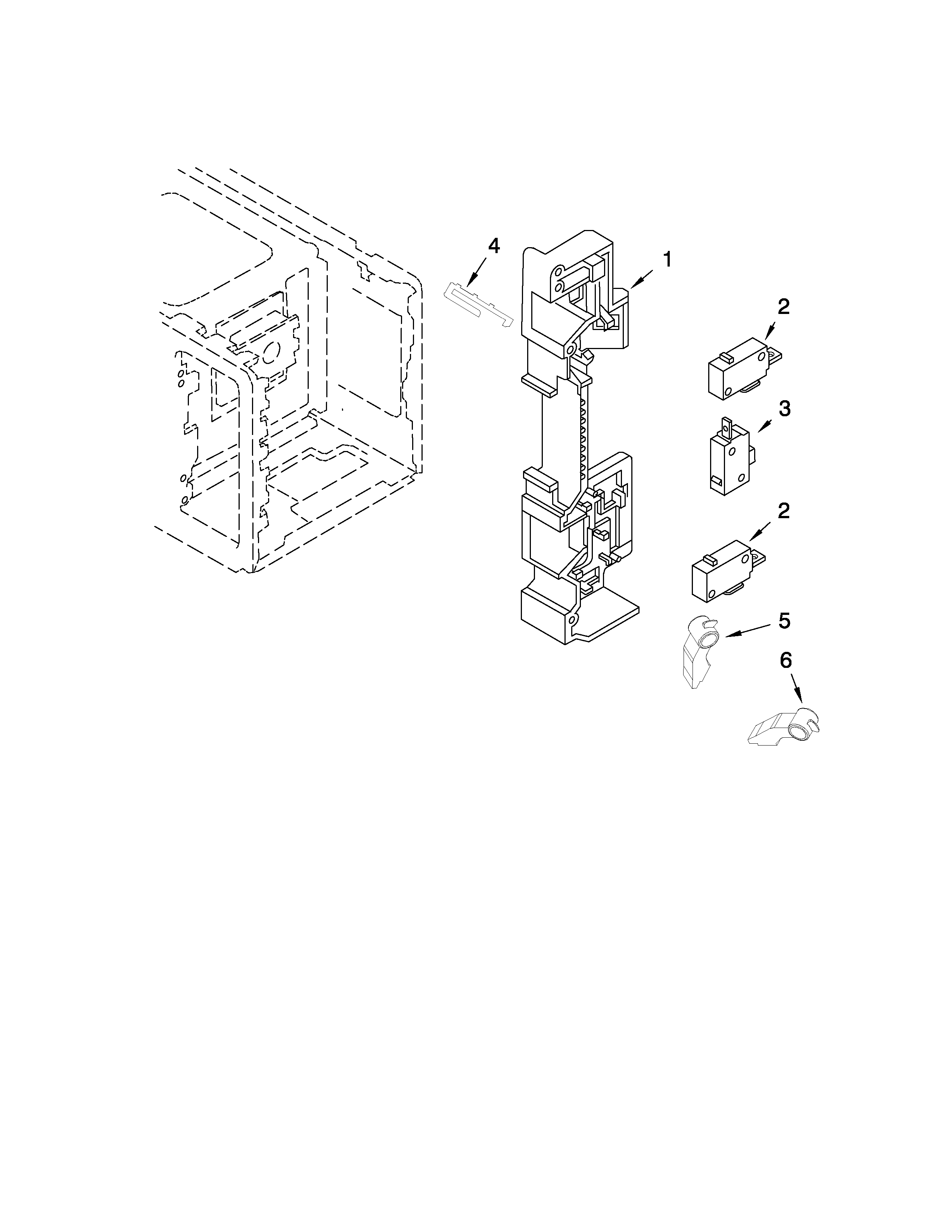 Jenn-Air JMC9158BCB10 microwave latch board parts diagram