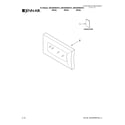 Jenn-Air JMC5200BAW15 microwave door parts diagram