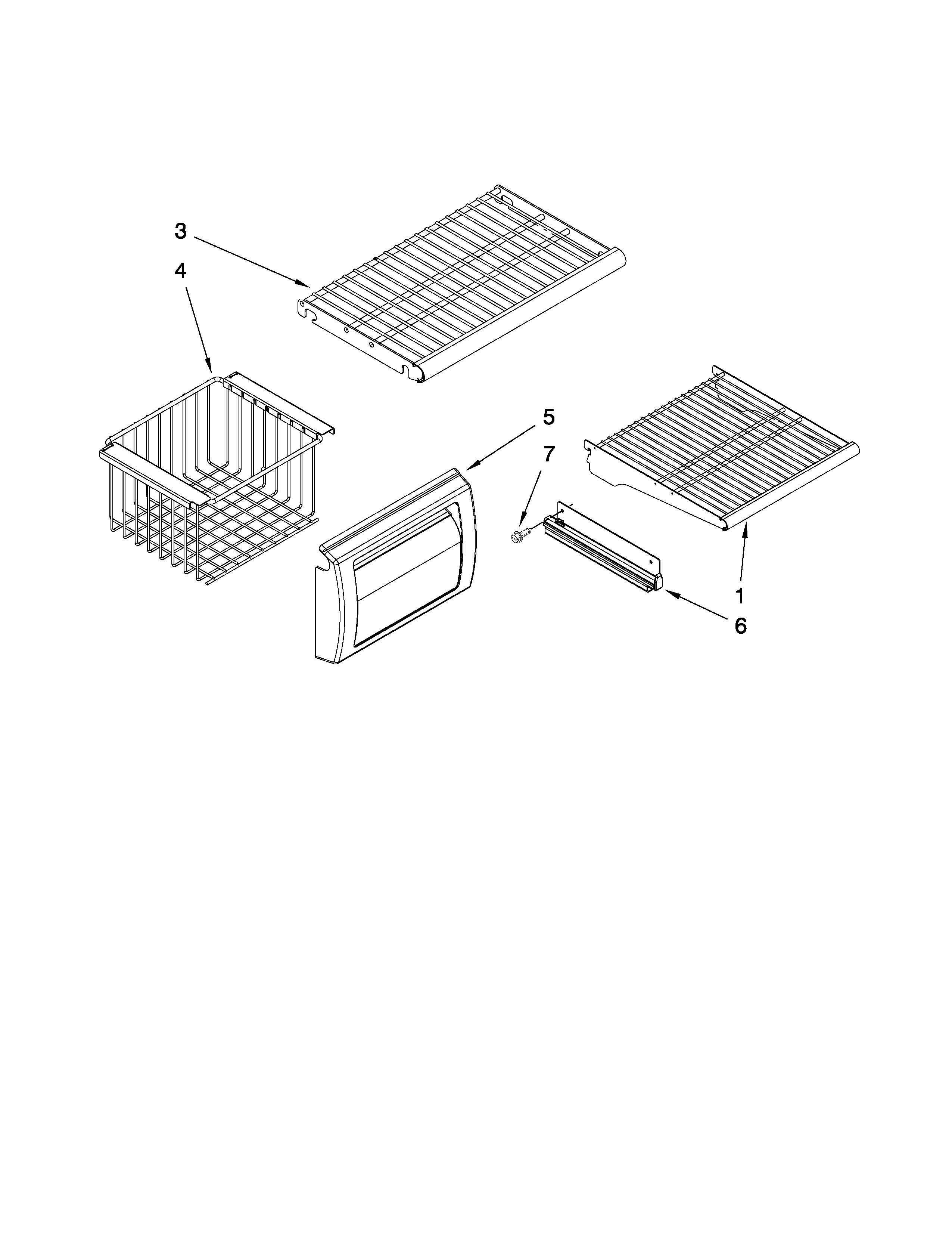 KitchenAid KSSO42QTB04 freezer shelf parts diagram