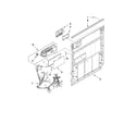 Whirlpool DU1030XTXB1 door and latch parts diagram
