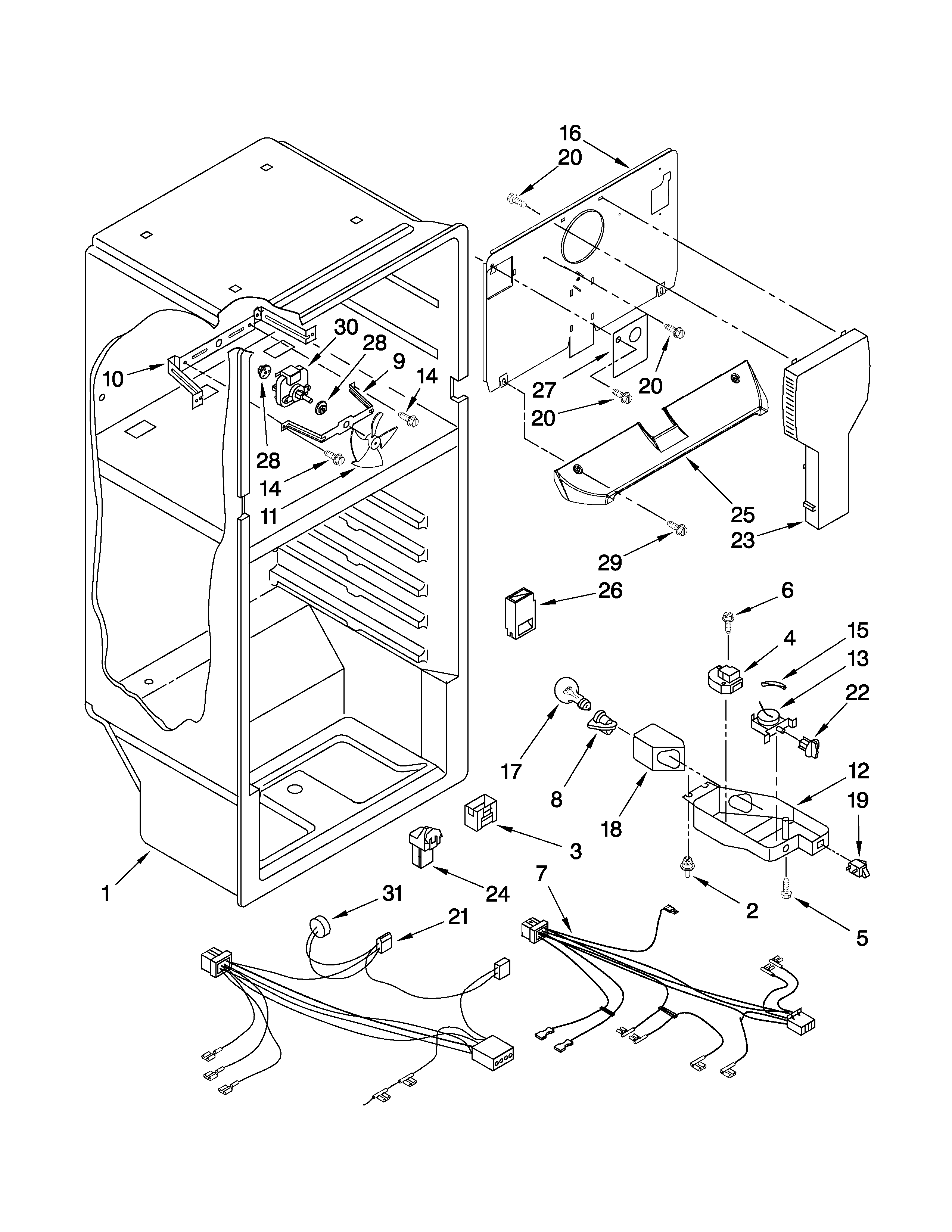 Inglis I4TXCWFXQ00 liner parts diagram