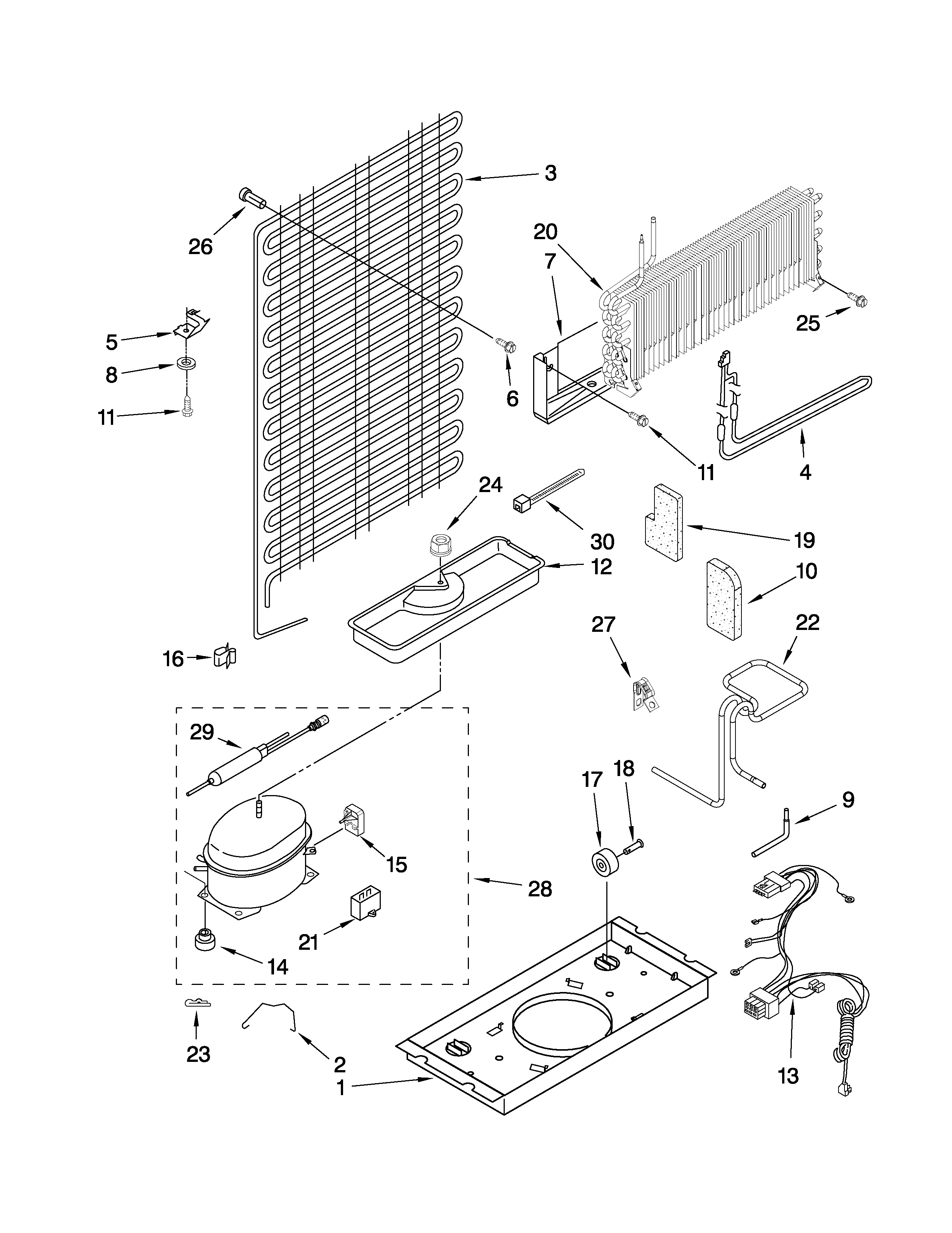 Inglis I4TXCWFXQ00 unit parts diagram