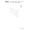 Amana AMC4080AAW14 microwave door parts diagram