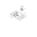 Amana AMC4080AAW14 base plate and convection parts diagram