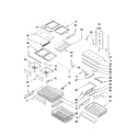 Amana AFB2234WEW0 shelf parts diagram