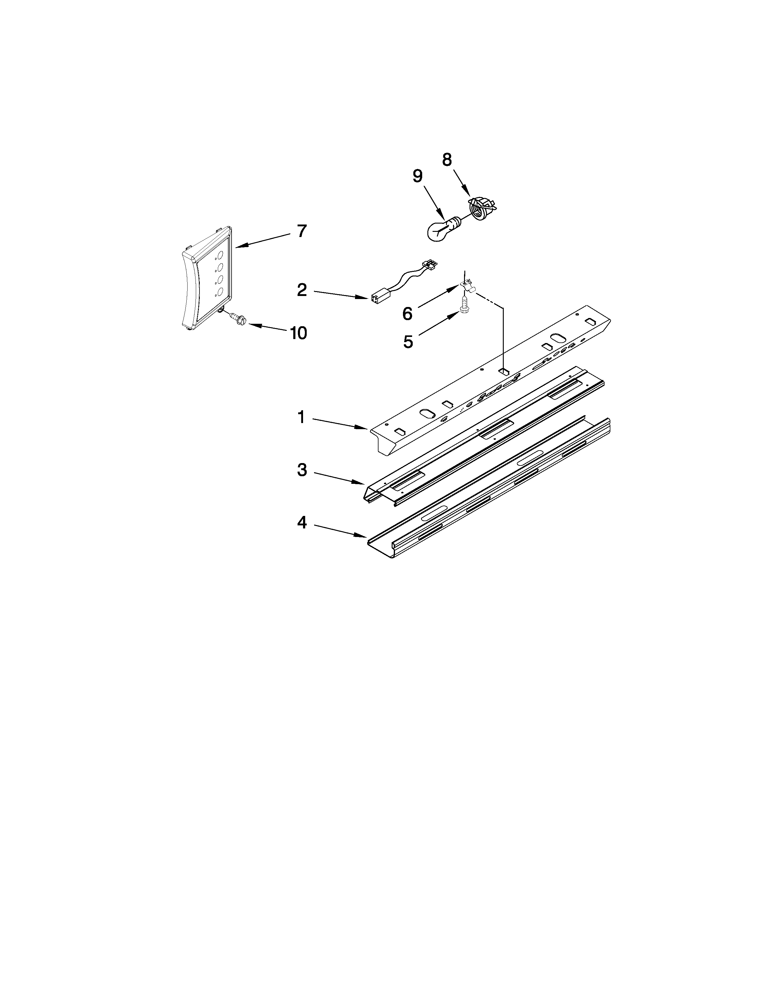 KitchenAid KSSS42FTX04 control panel parts diagram