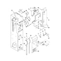 KitchenAid KSSS42QTX04 freezer liner and air flow parts diagram
