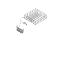 Whirlpool DU1010XTXB1 lower rack parts diagram
