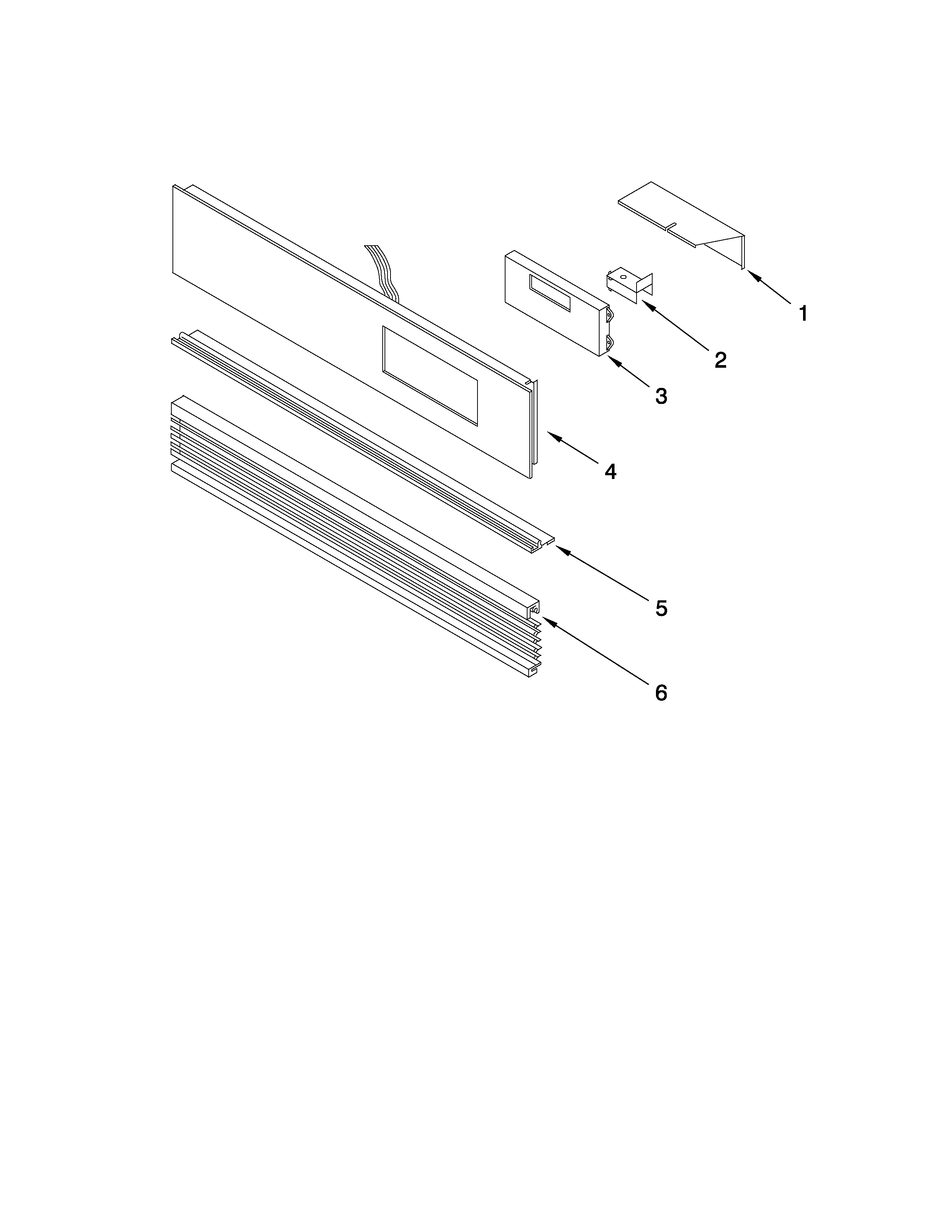 Jenn-Air JGW8130DDB15 control panel parts diagram