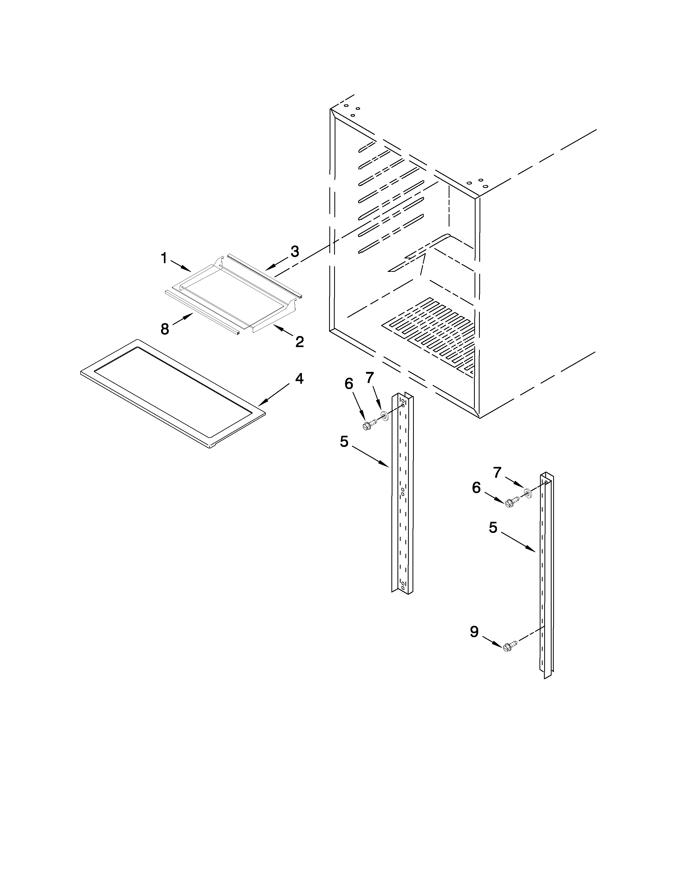 Jenn-Air JUR248RBCX01 shelf parts diagram