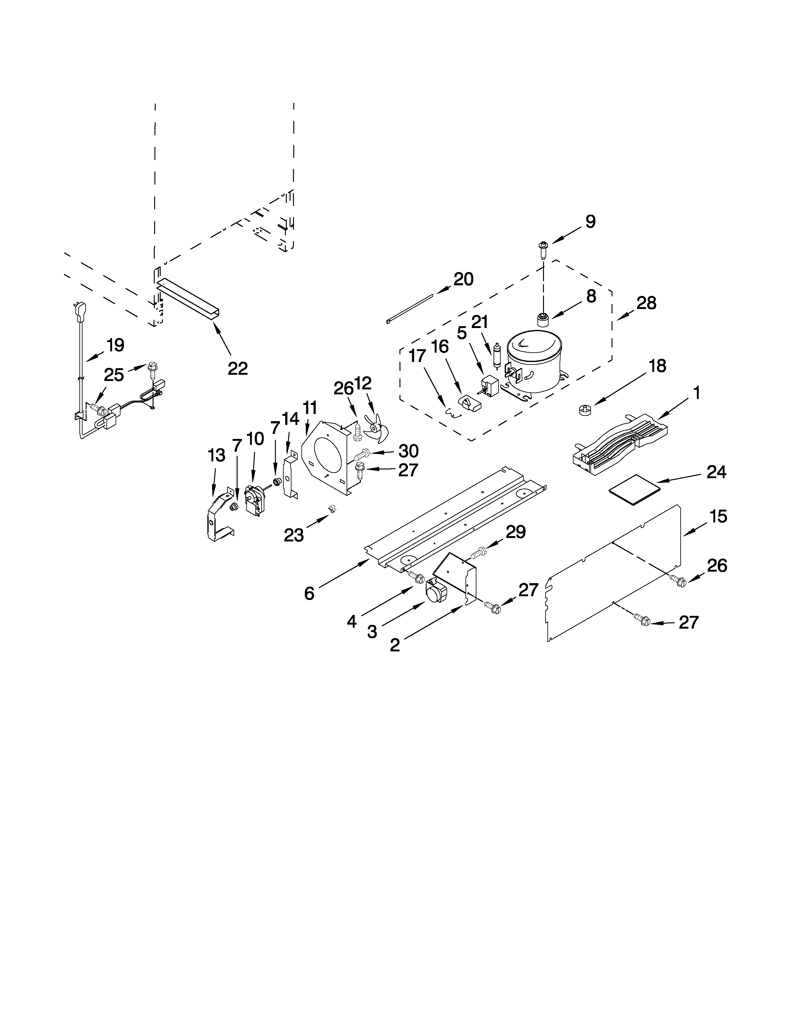 Jenn-Air JUR248RBCX01 unit parts diagram