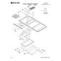 Jenn-Air JED8345ADW15 cooktop parts diagram