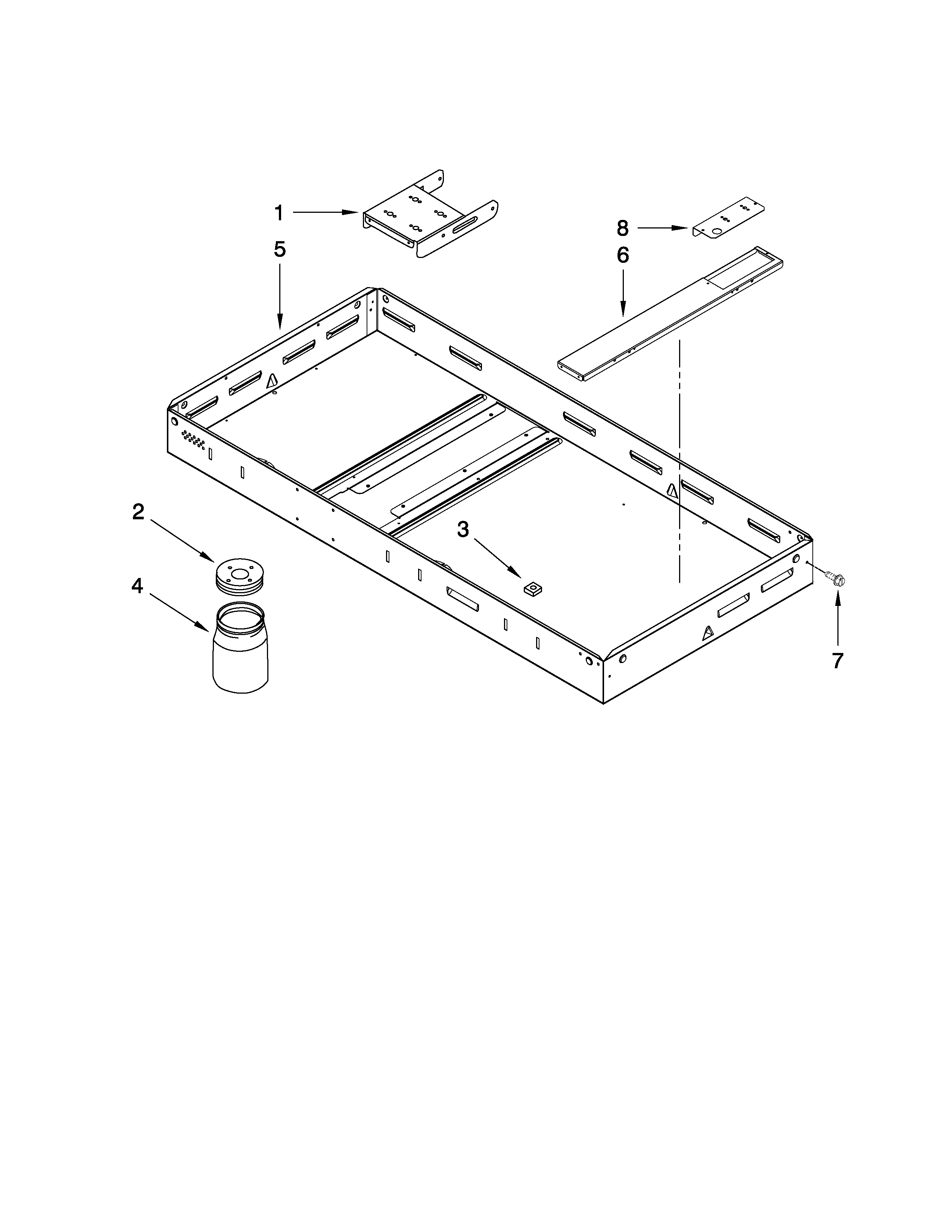 Jenn-Air JED8345ADW15 burner box assembly diagram
