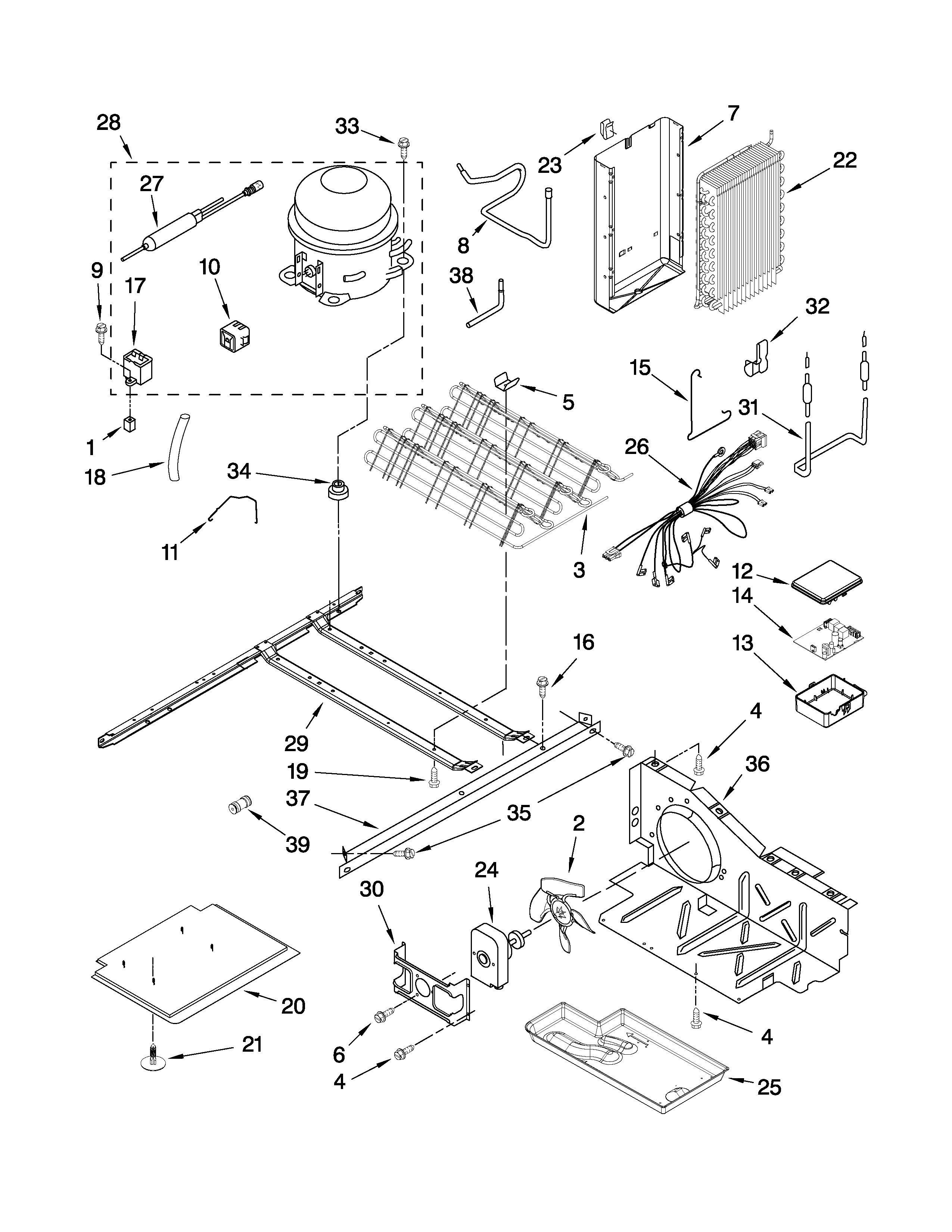 Whirlpool BRS62BRBNA00 unit parts diagram
