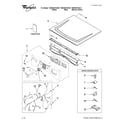 Whirlpool YWED9270XL0 top and console parts diagram