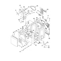 Whirlpool YWED7400XW0 cabinet parts diagram