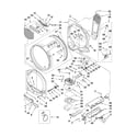 Whirlpool YWED7400XW0 bulkhead parts diagram