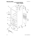 KitchenAid KBRS22EVMS4 cabinet parts diagram