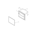 KitchenAid KBRS22EVMS4 freezer door parts diagram