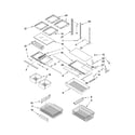 KitchenAid KBRS22EVMS4 shelf parts diagram