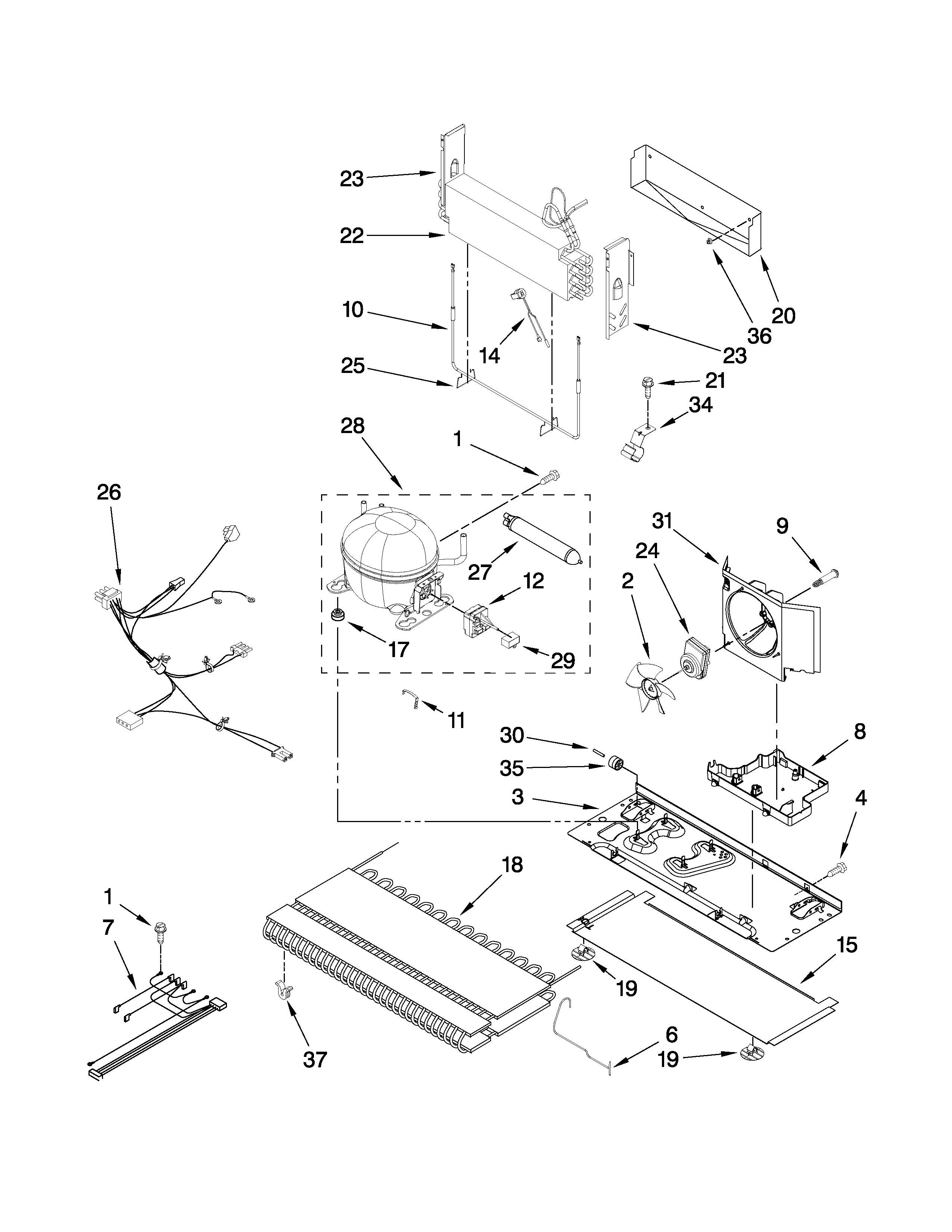 Whirlpool EB9FVBLWS03 unit parts diagram