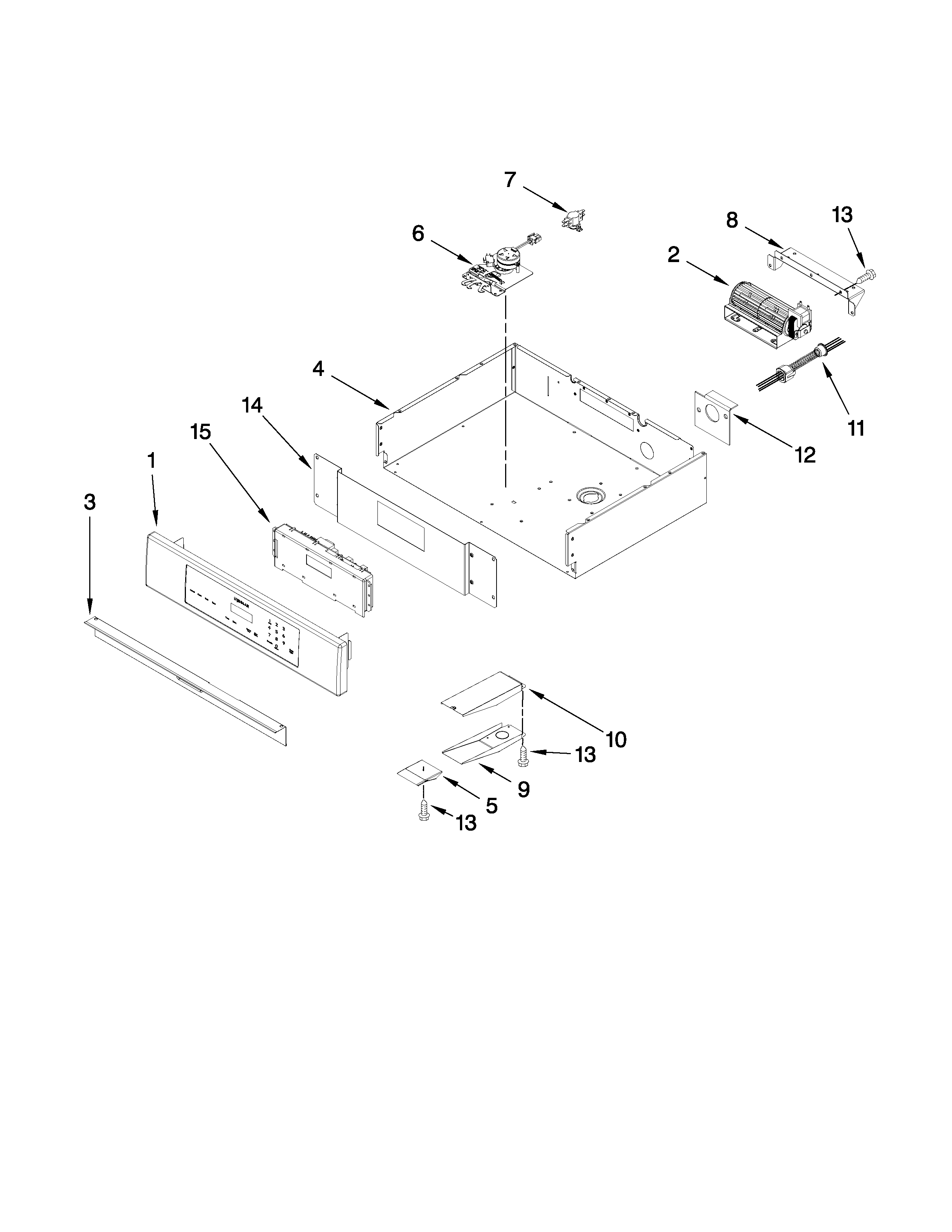 Maytag MEW5530DDB17 control panel parts diagram