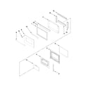 Maytag MEW5627DDB16 lower oven door parts diagram