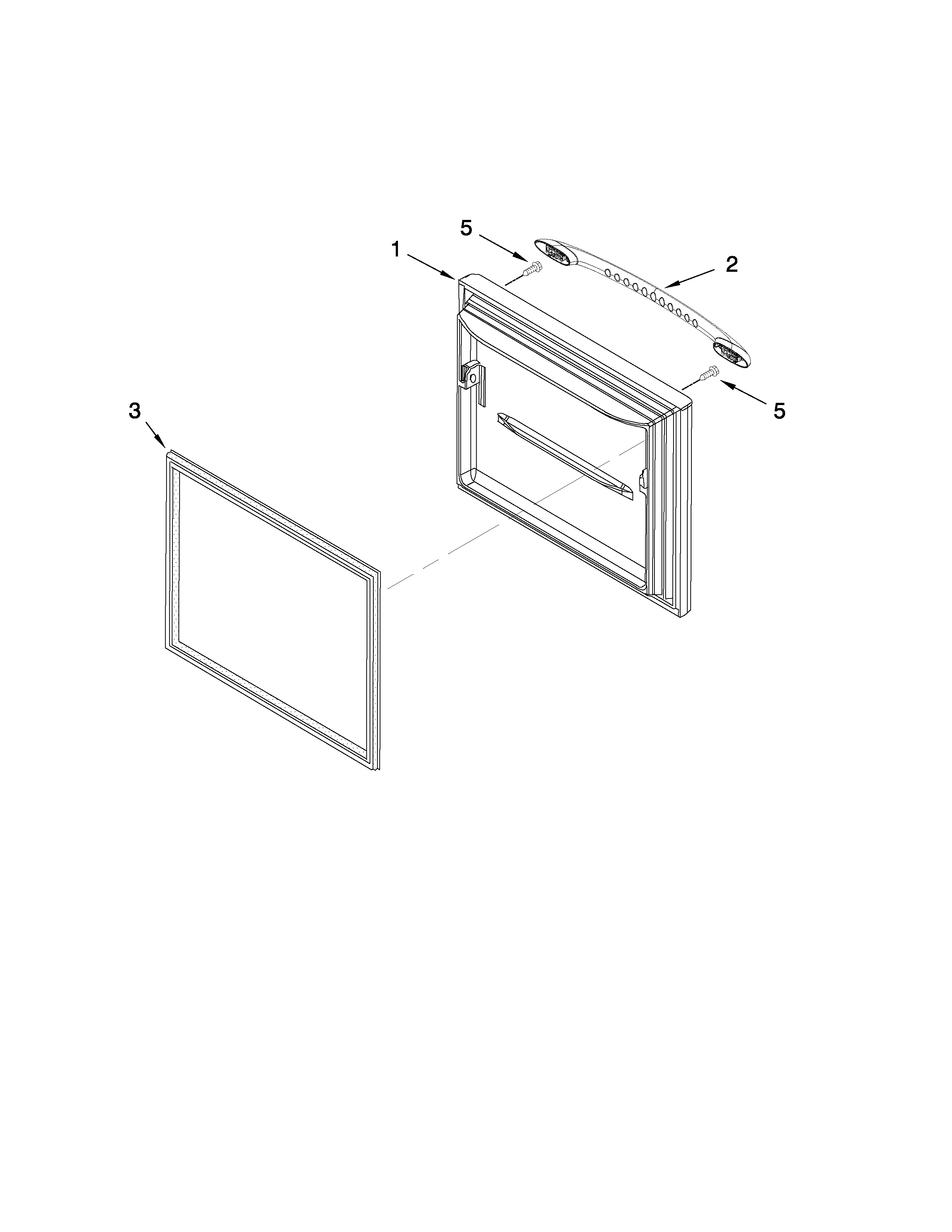 Whirlpool EB9FVHLVS04 freezer door parts diagram