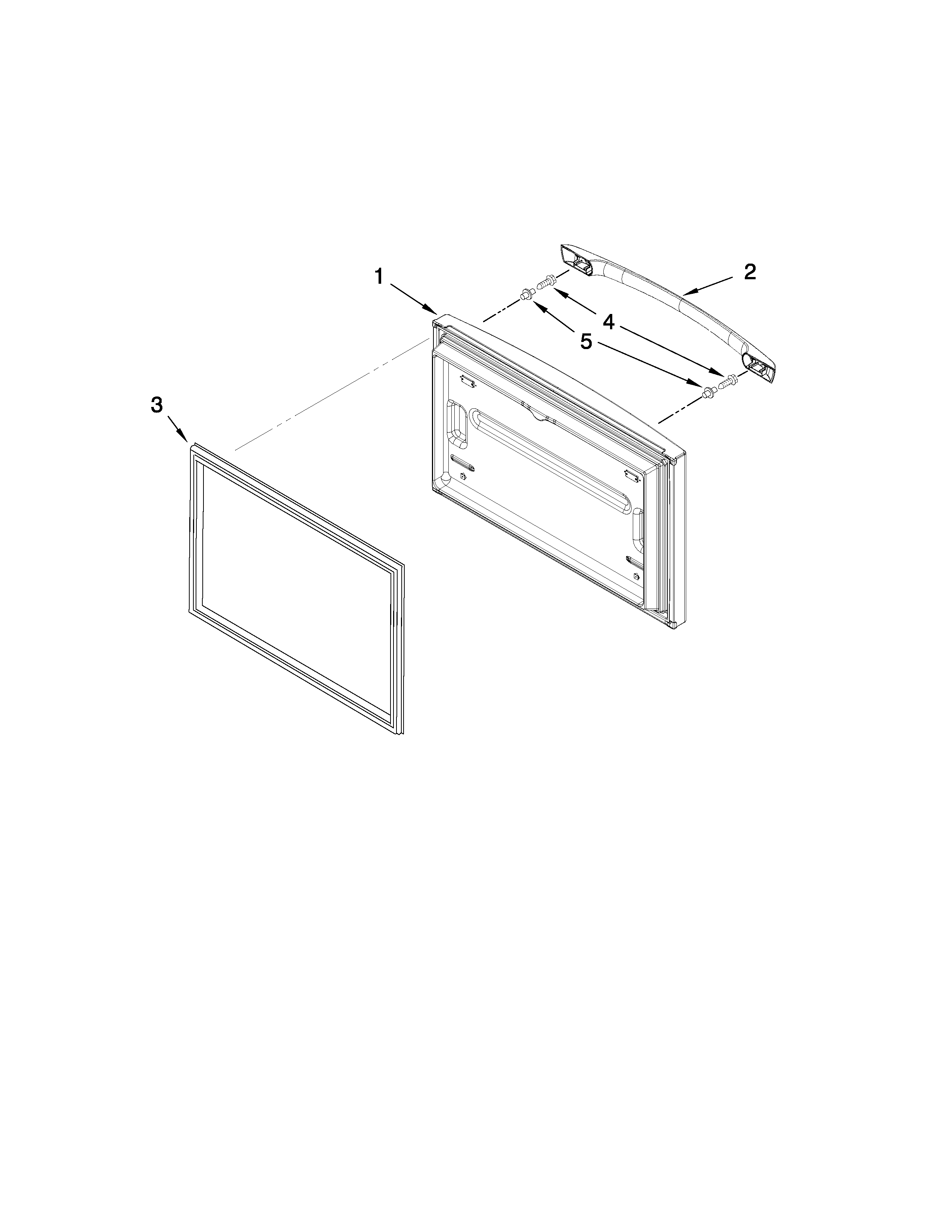 Amana AFB2234WEW2 freezer door parts diagram