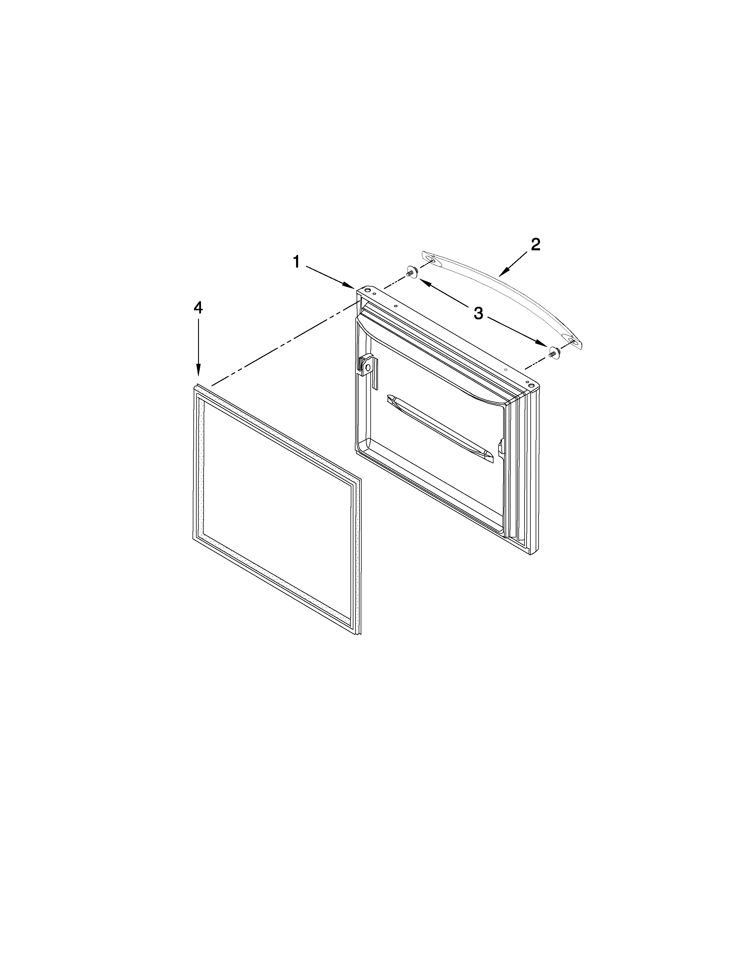 Whirlpool GB9FHDXWS03 freezer door parts diagram
