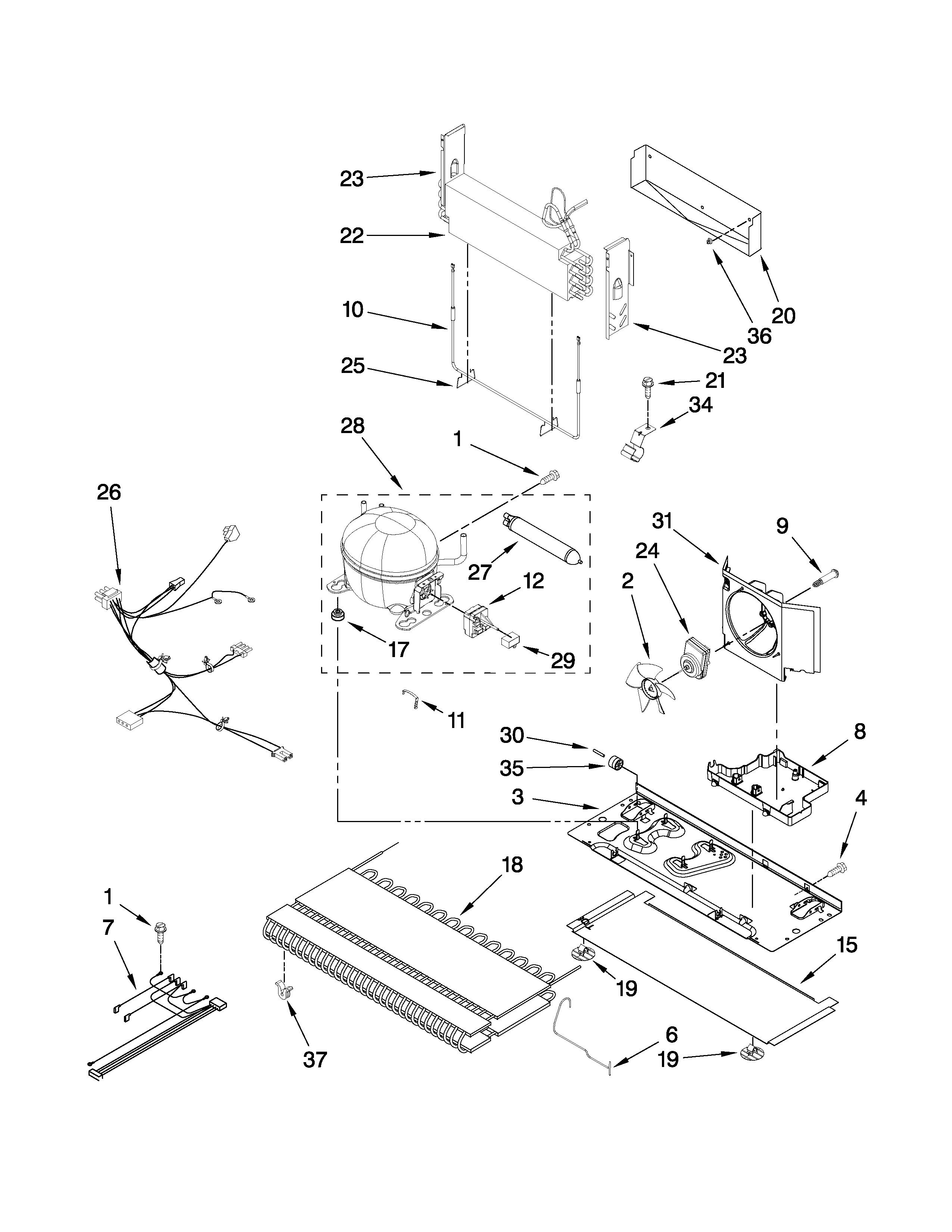 Whirlpool GB9FHDXWS03 unit parts diagram