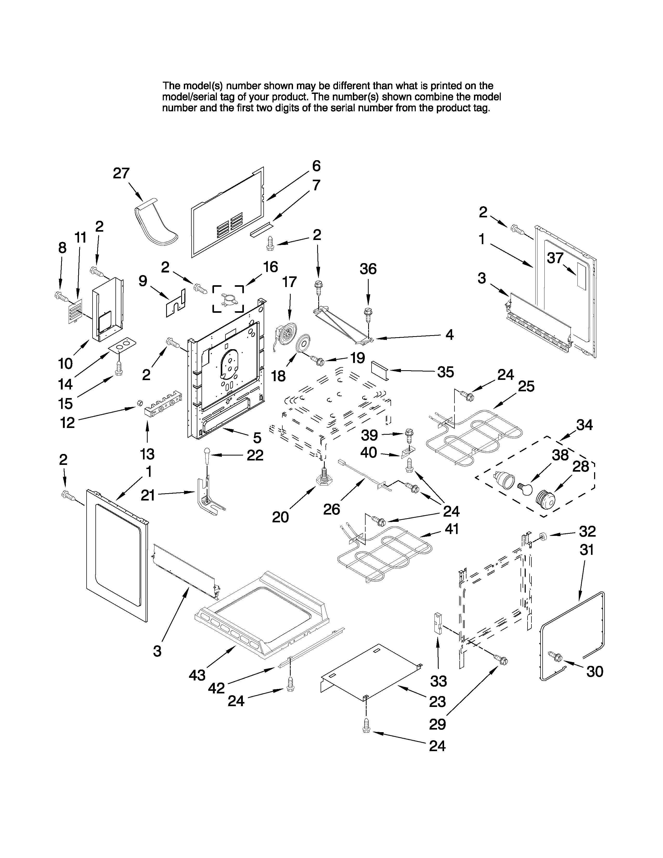 Maytag MERH865RAS16 chassis parts diagram