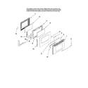 Maytag MERH865RAS16 door parts diagram