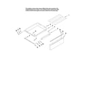 Maytag MERH865RAS16 drawer and rack parts diagram