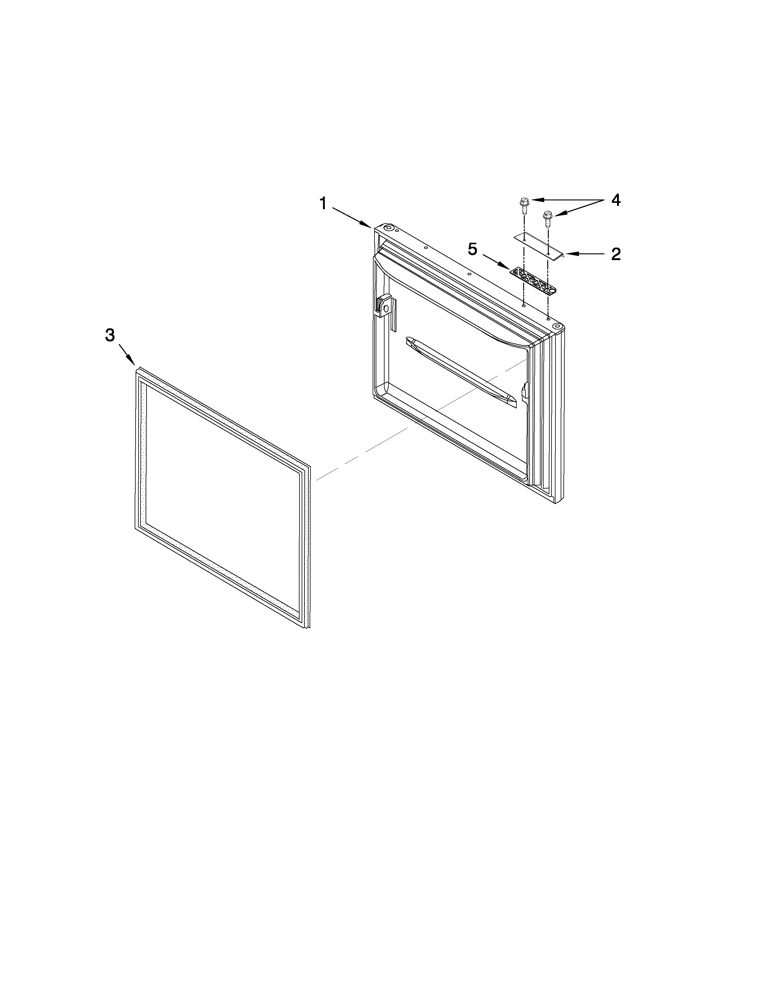 Maytag MBL1953WES2 freezer door parts diagram