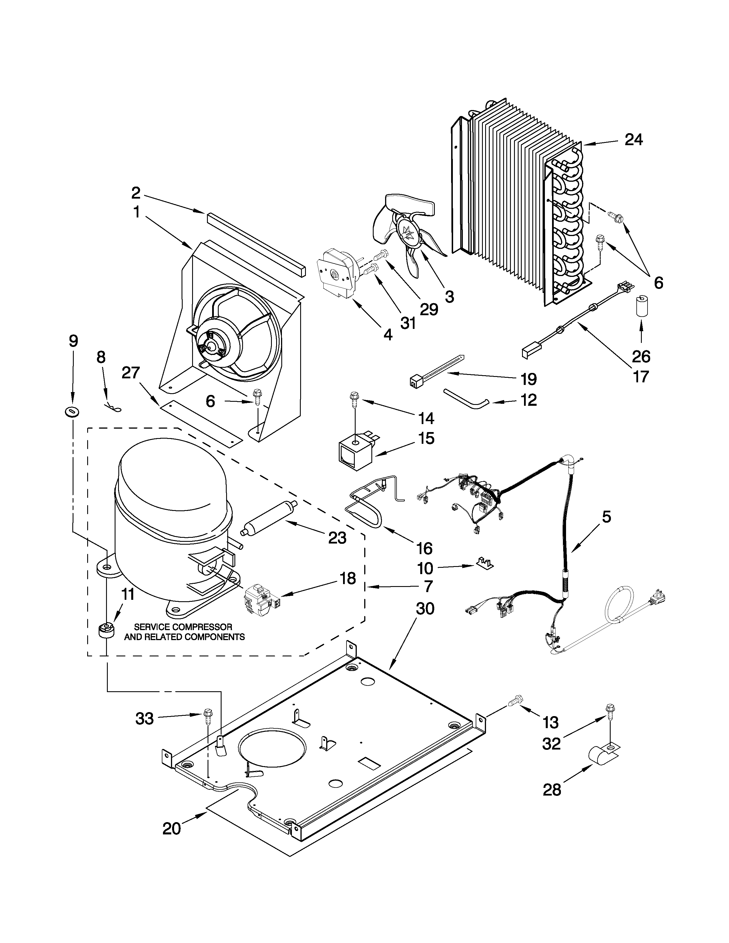 KitchenAid KUIS15NRTT4 unit parts diagram
