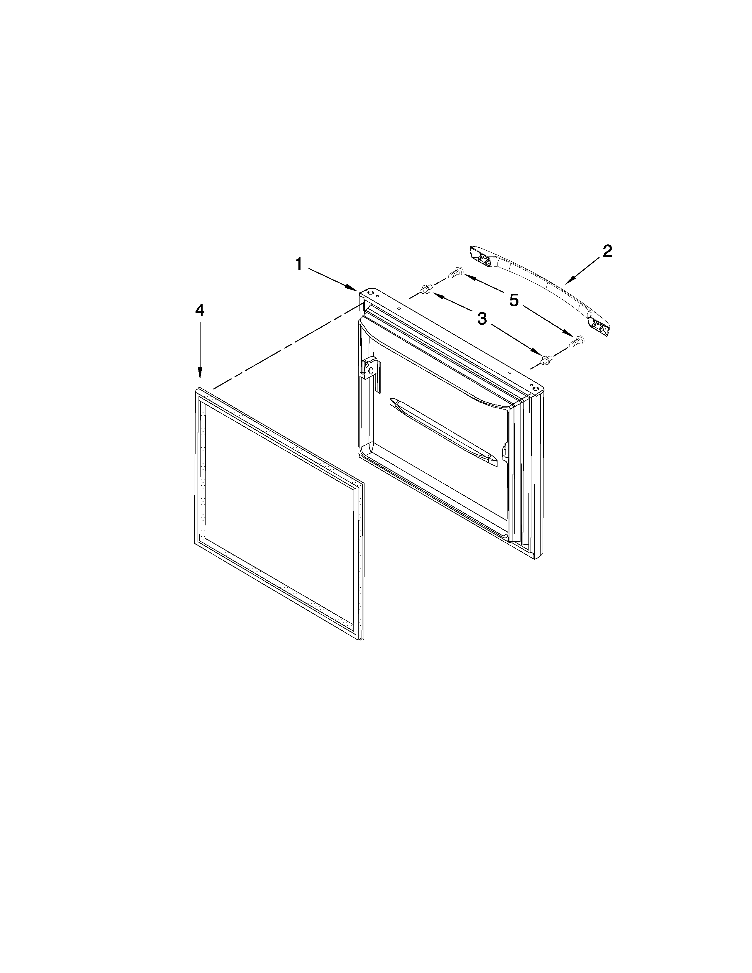 Amana ABB1924WED0 freezer door parts diagram