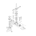 Maytag MDB3601BWW1 pump and spray arm parts diagram