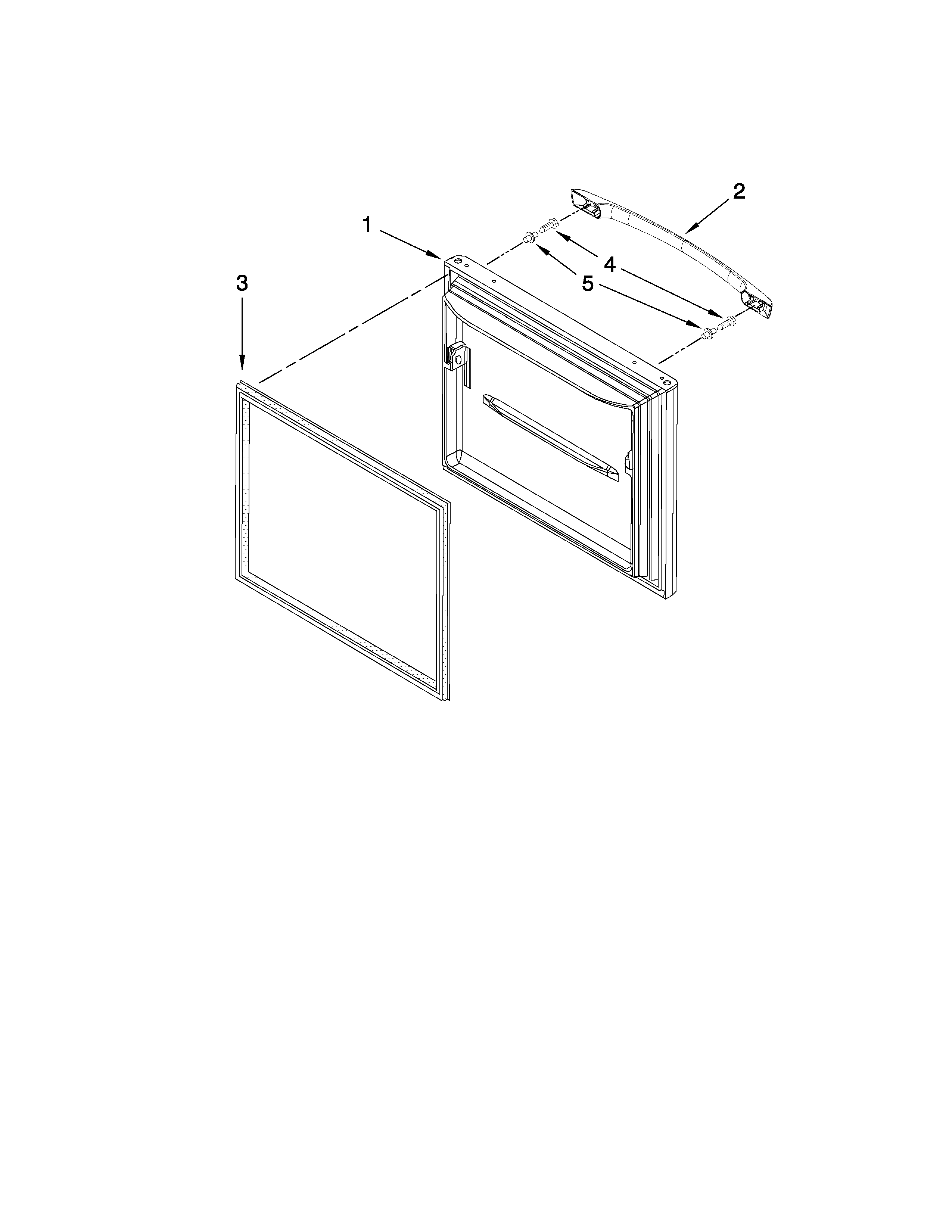 Amana ABB2224WES0 freezer door parts diagram