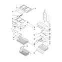 Amana AFF2534FES5 shelf parts diagram