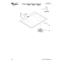 Whirlpool WDE350LVS0 cooktop parts diagram